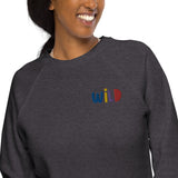 WILD Unisex organic raglan sweatshirt