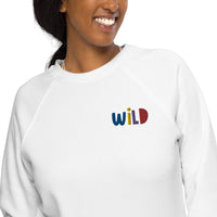 WILD Unisex organic raglan sweatshirt